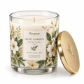 Renqorp™ Quiet Garden 8 oz Hand-Poured Botanical Scented Candle | Soy Wax Blend Home Fragrance